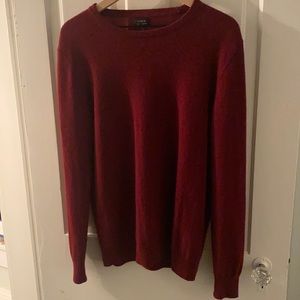 J. Crew Burgundy 100% Cashmere Sweater